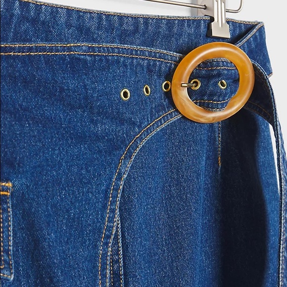 Anthropoligie Mari Slim Denim Mini Skirt NWOT - Picture 3 of 7